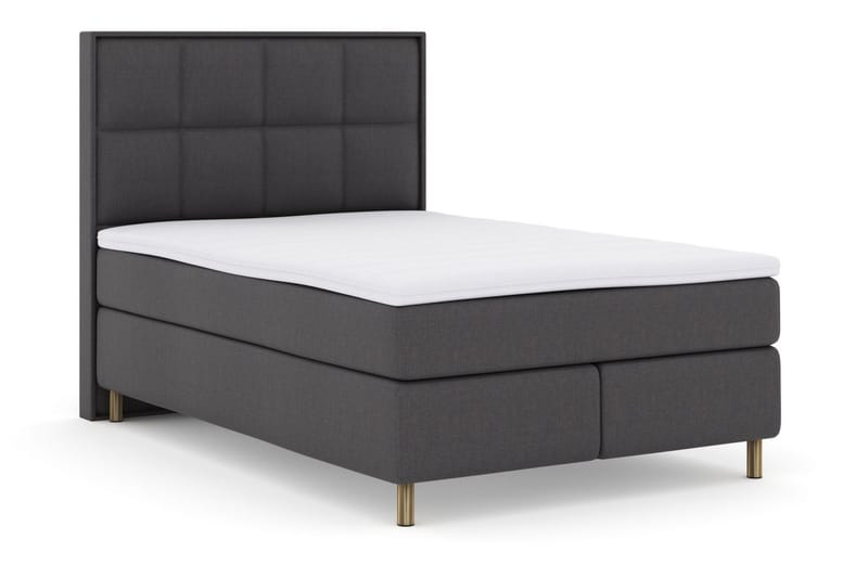 Select No 3 Komplett Sängpaket 140x200 Fast/Medium - Mörkgrå/Koppar - Möbler - Sovrum - Sängar - Kontinentalsängar