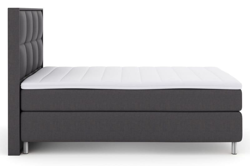 Select No 3 Komplett Sängpaket 140x200 Fast/Medium - Mörkgrå/Metall - Möbler - Sovrum - Sängar - Kontinentalsängar