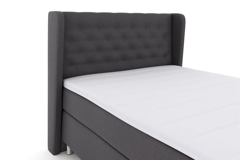 Select No 3 Komplett Sängpaket 140x200 Fast/Medium - Mörkgrå/Metall - Möbler - Sovrum - Sängar - Kontinentalsängar