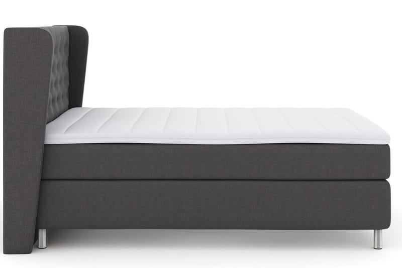 Select No 3 Komplett Sängpaket 140x200 Fast/Medium - Mörkgrå/Metall - Möbler - Sovrum - Sängar - Kontinentalsängar