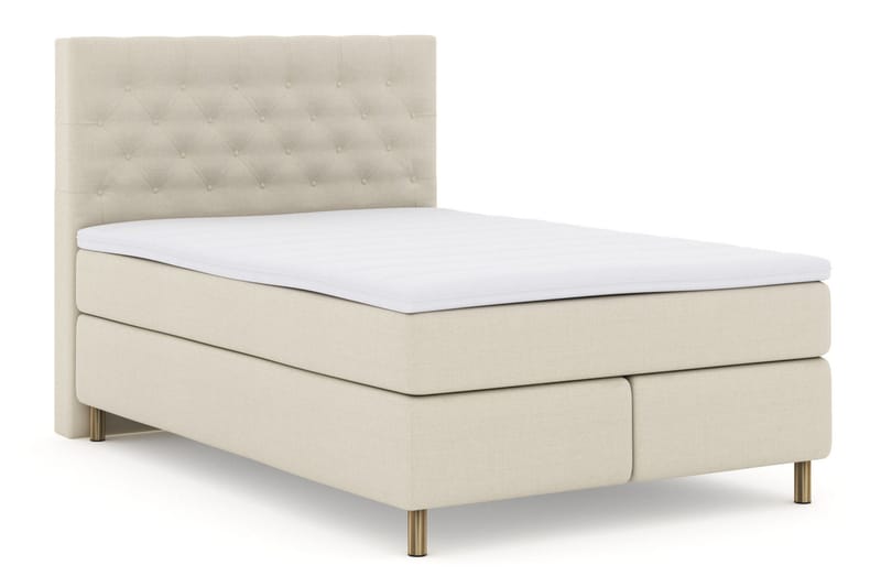 Select No 3 Komplett Sängpaket 140x200 Medium - Beige/Koppar - Möbler - Sovrum - Sängar - Kontinentalsängar