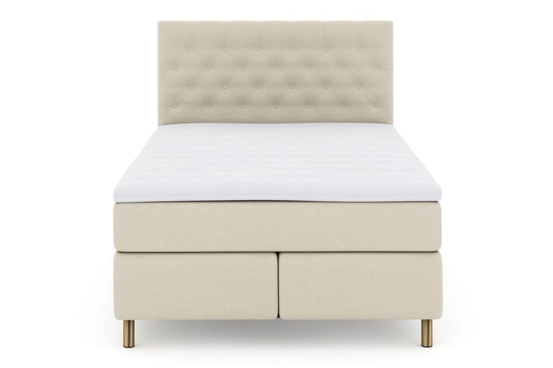 Select No 3 Komplett Sängpaket 140x200 Medium, Beige/Koppar