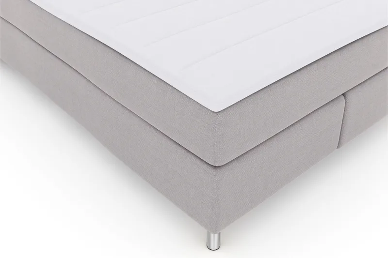 Select No 3 Komplett Sängpaket 140x200 Medium - Ljusgrå/Metall - Möbler - Sovrum - Sängar - Kontinentalsängar