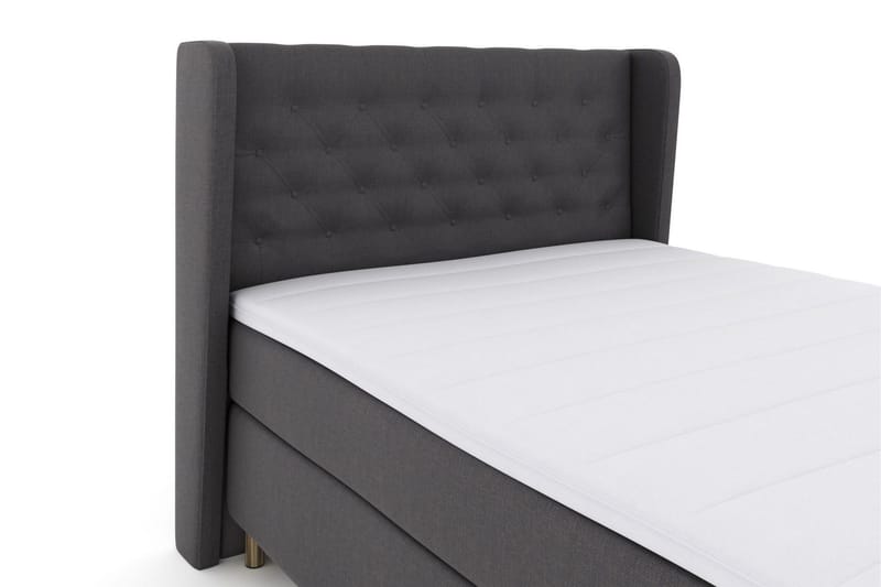 Select No 3 Komplett Sängpaket 140x200 Medium - Mörkgrå/Koppar - Möbler - Sovrum - Sängar - Kontinentalsängar