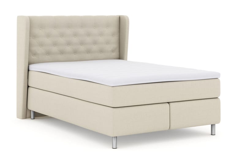 Select No 3 Komplett Sängpaket 160x200 Fast - Beige/Metall - Möbler - Sovrum - Sängar - Kontinentalsängar