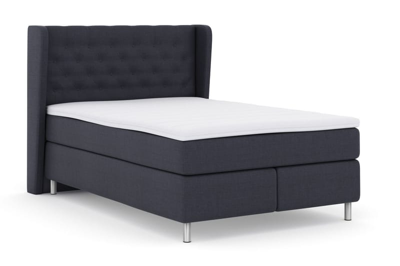 Select No 3 Komplett Sängpaket 160x200 Fast - Blå/Metall - Möbler - Sovrum - Sängar - Kontinentalsängar
