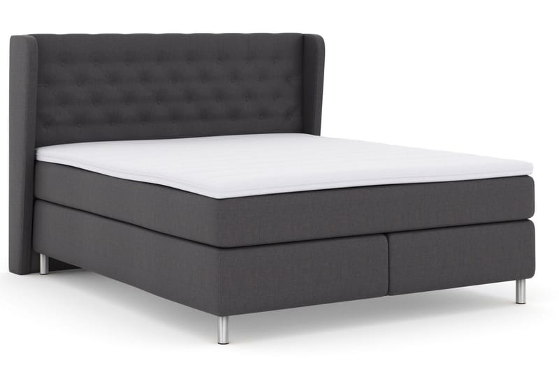 Select No 3 Komplett Sängpaket 160x200 Fast/Medium - Mörkgrå/Metall - Möbler - Sovrum - Sängar - Kontinentalsängar