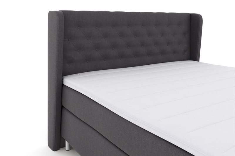 Select No 3 Komplett Sängpaket 160x200 Fast/Medium - Mörkgrå/Metall - Möbler - Sovrum - Sängar - Kontinentalsängar
