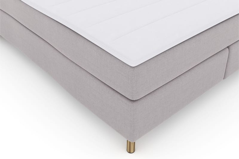 Select No 3 Komplett Sängpaket 160x200 Medium - Ljusgrå/Koppar - Möbler - Sovrum - Sängar - Kontinentalsängar