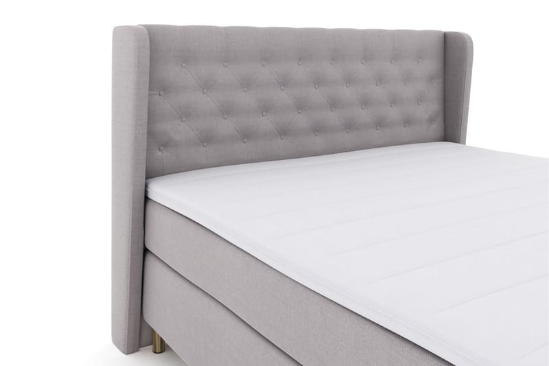 Select No 3 Komplett Sängpaket 160x200 Medium - Ljusgrå/Koppar - Möbler - Sovrum - Sängar - Kontinentalsängar