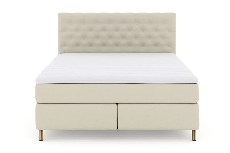 Select No 3 Komplett Sängpaket 180x200 Fast, Beige/Koppar