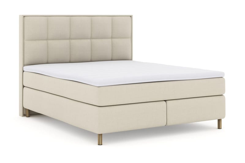 Select No 3 Komplett Sängpaket 210x210 Fast - Beige/Koppar - Möbler - Sovrum - Sängar - Kontinentalsängar