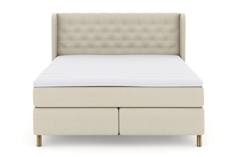 Select No 3 Komplett Sängpaket 210x210 Fast - Beige/Koppar - Möbler - Sovrum - Sängar - Kontinentalsängar