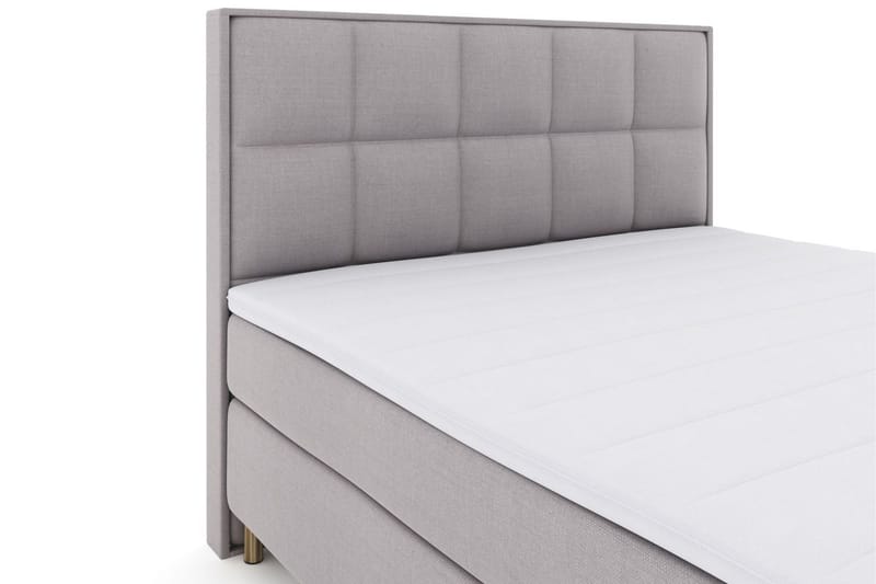 Select No 3 Komplett Sängpaket 210x210 Fast - Ljusgrå/Koppar - Möbler - Sovrum - Sängar - Kontinentalsängar