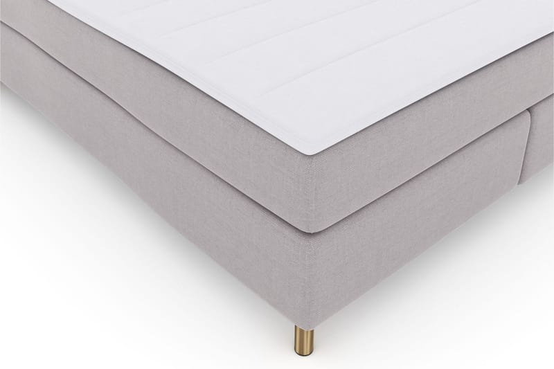 Select No 3 Komplett Sängpaket 210x210 Fast - Ljusgrå/Koppar - Möbler - Sovrum - Sängar - Kontinentalsängar