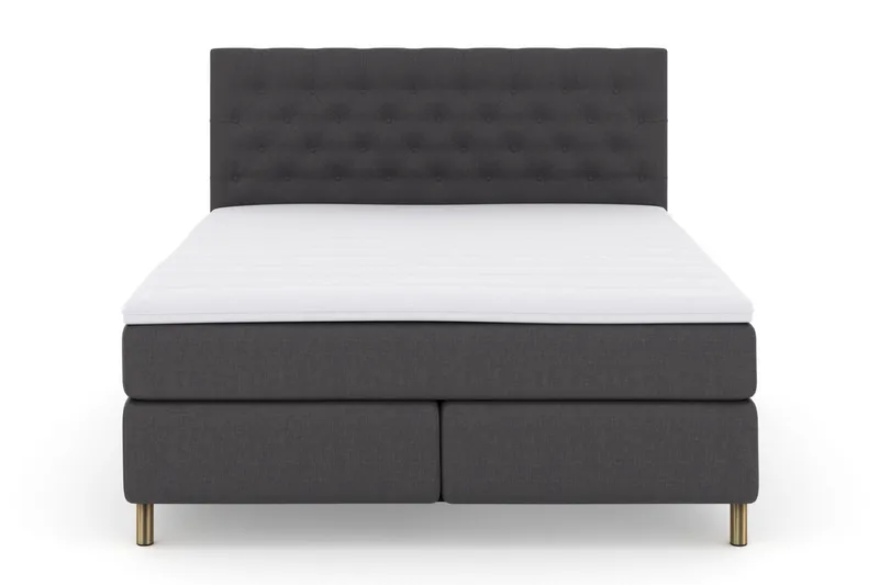 Select No 3 Komplett Sängpaket 210x210 Fast - Mörkgrå/Koppar - Möbler - Sovrum - Sängar - Kontinentalsängar