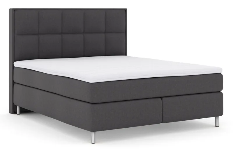 Select No 3 Komplett Sängpaket 210x210 Fast - Mörkgrå/Metall - Möbler - Sovrum - Sängar - Kontinentalsängar