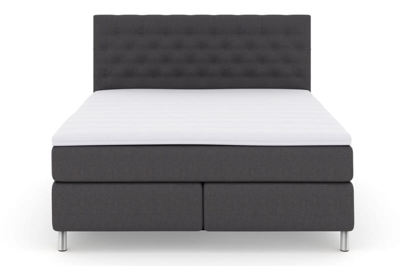 Select No 3 Komplett Sängpaket 210x210 Fast, Mörkgrå/Metall