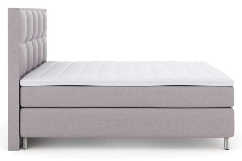 Select No 3 Komplett Sängpaket 210x210 Medium - Ljusgrå/Metall - Möbler - Sovrum - Sängar - Kontinentalsängar