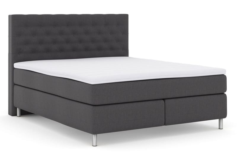 Select No 3 Komplett Sängpaket 210x210 Medium - Mörkgrå/Metall - Möbler - Sovrum - Sängar - Kontinentalsängar