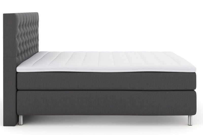 Select No 3 Komplett Sängpaket 210x210 Medium - Mörkgrå/Metall - Möbler - Sovrum - Sängar - Kontinentalsängar