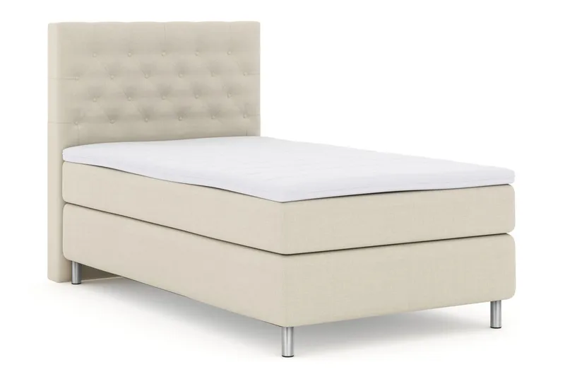 Select No 3 Kontinentalsäng 120x200 Fast - Beige/Metall - Möbler - Sovrum - Sängar - Kontinentalsängar