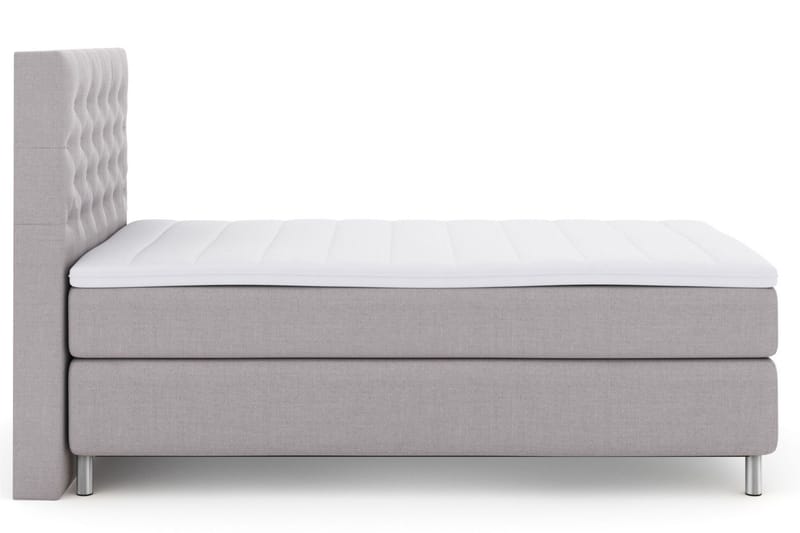 Select No 3 Kontinentalsäng 120x200 Fast - Ljusgrå/Metall - Möbler - Sovrum - Sängar - Kontinentalsängar