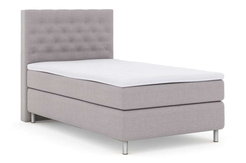 Select No 3 Kontinentalsäng 120x200 Fast - Ljusgrå/Metall - Möbler - Sovrum - Sängar - Kontinentalsängar