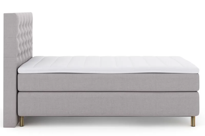 Select No 3 Kontinentalsäng 120x200 Medium - Ljusgrå/Koppar - Möbler - Sovrum - Sängar - Kontinentalsängar