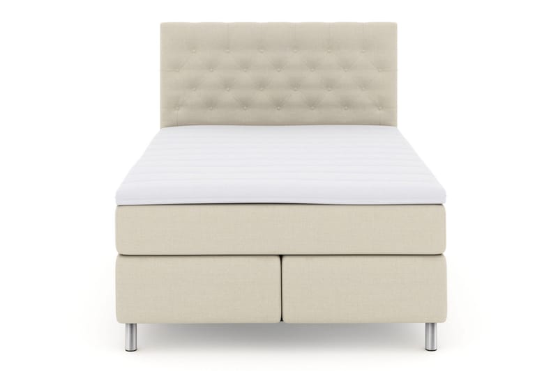 Select No 3 Kontinentalsäng 140x200 Fast, Beige/Metall