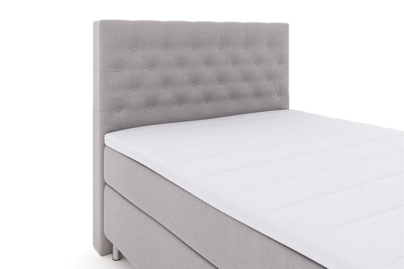 Select No 3 Kontinentalsäng 140x200 Fast/Medium - Ljusgrå/Metall - Möbler - Sovrum - Sängar - Kontinentalsängar