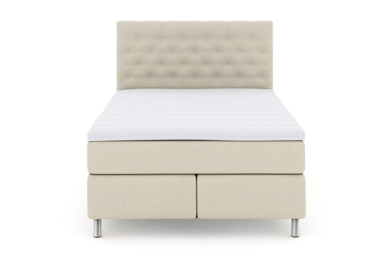 Select No 3 Kontinentalsäng 160x200 Fast/Medium - Beige/Metall - Möbler - Sovrum - Sängar - Kontinentalsängar