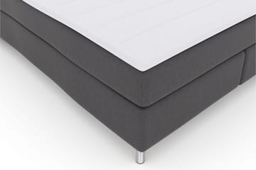 Select No 3 Kontinentalsäng 160x200 Fast/Medium - Mörkgrå/Metall - Möbler - Sovrum - Sängar - Kontinentalsängar