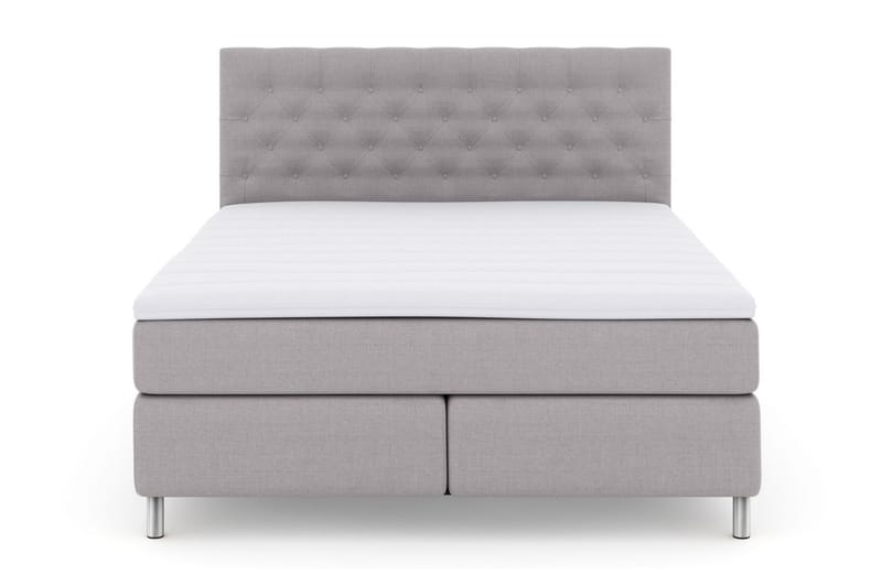 Select No 3 Kontinentalsäng 210x210 Fast/Medium - Ljusgrå/Metall - Möbler - Sovrum - Sängar - Kontinentalsängar