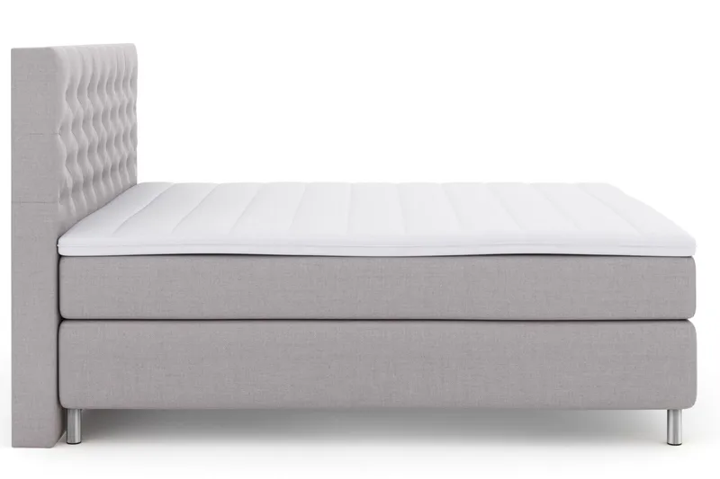 Select No 3 Kontinentalsäng 210x210 Medium - Ljusgrå/Metall - Möbler - Sovrum - Sängar - Kontinentalsängar