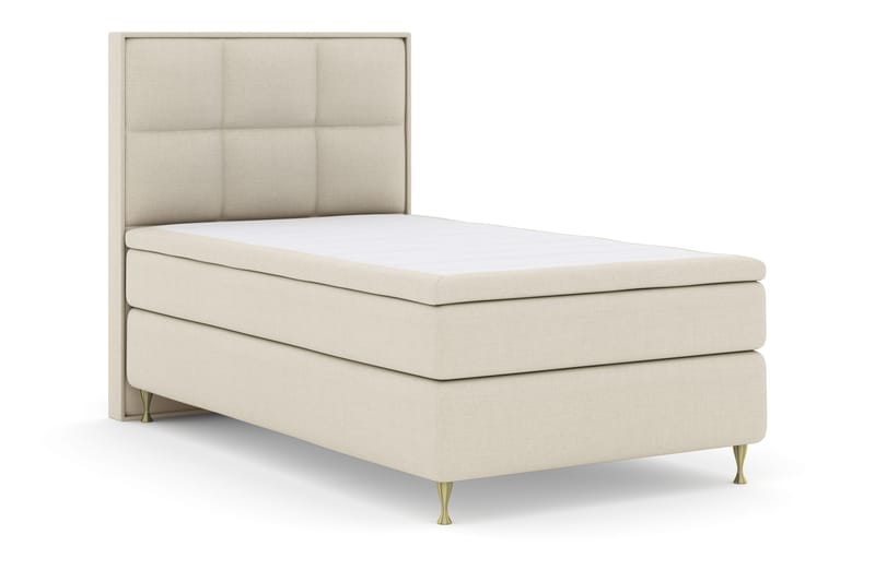 Select No 4 Komplett Sängpaket 120x200 Fast - Beige/Guld - Möbler - Sovrum - Sängar - Kontinentalsängar