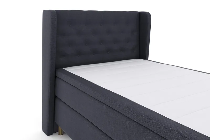 Select No 4 Komplett Sängpaket 120x200 Fast - Blå/Metall - Möbler - Sovrum - Sängar - Kontinentalsängar