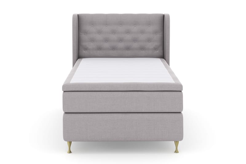 Select No 4 Komplett Sängpaket 120x200 Fast - Ljusgrå/Guld - Möbler - Sovrum - Sängar - Kontinentalsängar