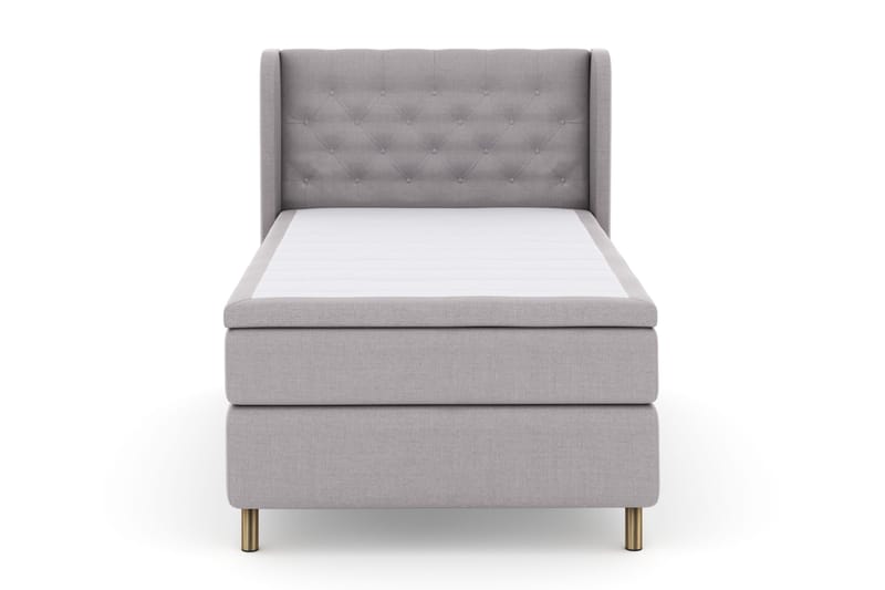 Select No 4 Komplett Sängpaket 120x200 Fast - Ljusgrå/Koppar - Möbler - Sovrum - Sängar - Kontinentalsängar