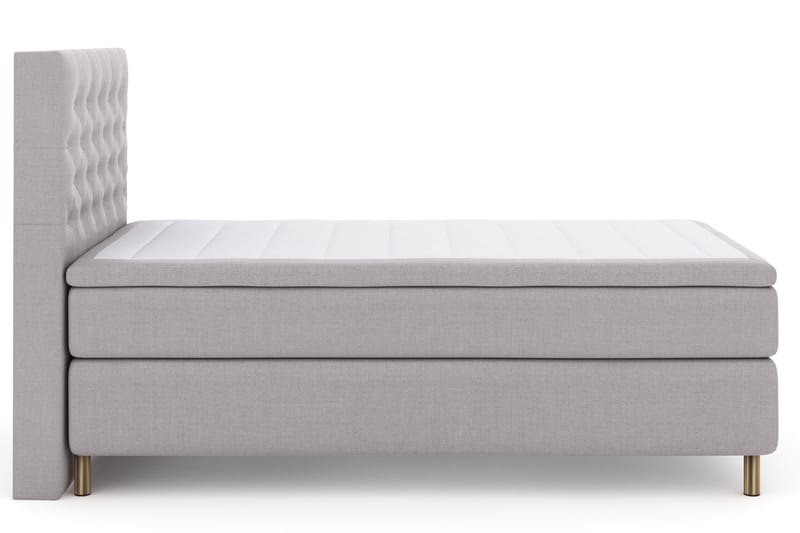 Select No 4 Komplett Sängpaket 120x200 Fast - Ljusgrå/Koppar - Möbler - Sovrum - Sängar - Kontinentalsängar