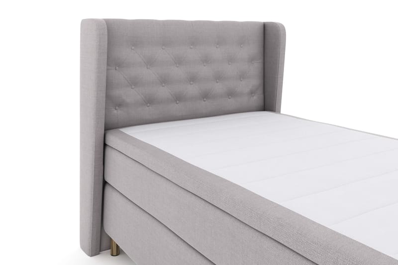 Select No 4 Komplett Sängpaket 120x200 Fast - Ljusgrå/Koppar - Möbler - Sovrum - Sängar - Kontinentalsängar