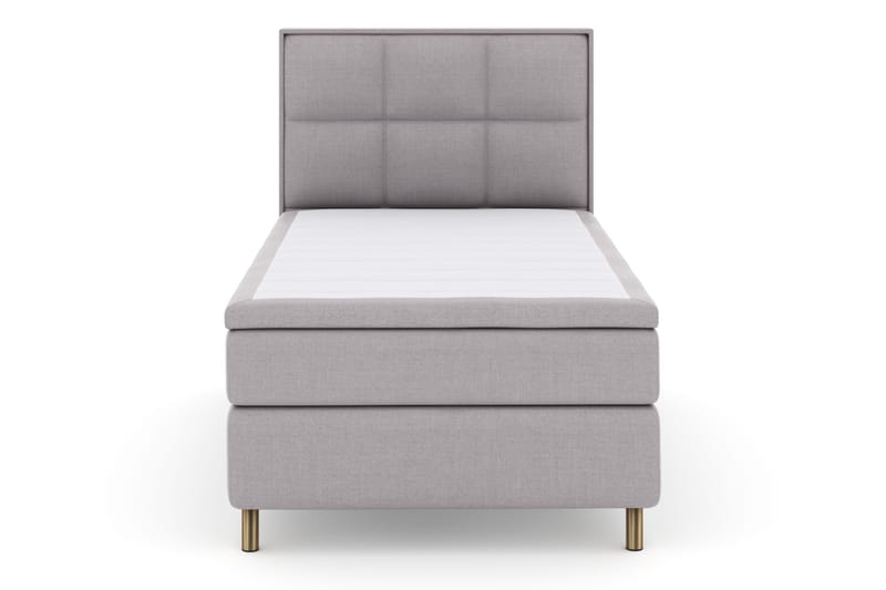 Select No 4 Komplett Sängpaket 120x200 Fast - Ljusgrå/Koppar - Möbler - Sovrum - Sängar - Kontinentalsängar