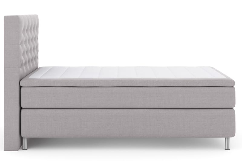 Select No 4 Komplett Sängpaket 120x200 Fast - Ljusgrå/Metall - Möbler - Sovrum - Sängar - Kontinentalsängar