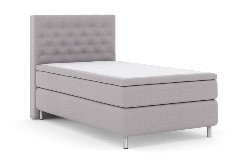 Select No 4 Komplett Sängpaket 120x200 Fast - Ljusgrå/Metall - Möbler - Sovrum - Sängar - Kontinentalsängar