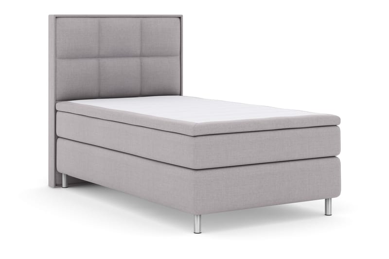 Select No 4 Komplett Sängpaket 120x200 Fast - Ljusgrå/Metall - Möbler - Sovrum - Sängar - Kontinentalsängar