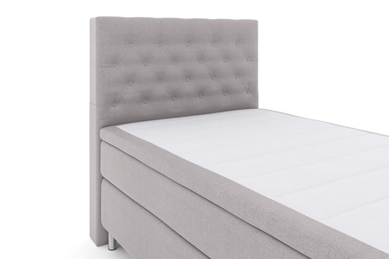Select No 4 Komplett Sängpaket 120x200 Fast - Ljusgrå/Metall - Möbler - Sovrum - Sängar - Kontinentalsängar