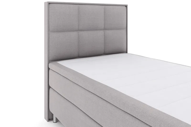 Select No 4 Komplett Sängpaket 120x200 Fast - Ljusgrå/Metall - Möbler - Sovrum - Sängar - Kontinentalsängar