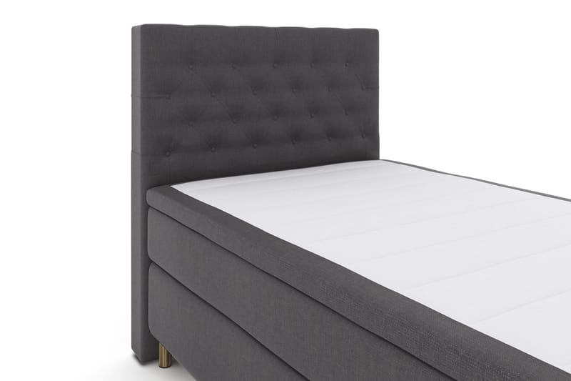 Select No 4 Komplett Sängpaket 120x200 Fast - Mörkgrå/Koppar - Möbler - Sovrum - Sängar - Kontinentalsängar