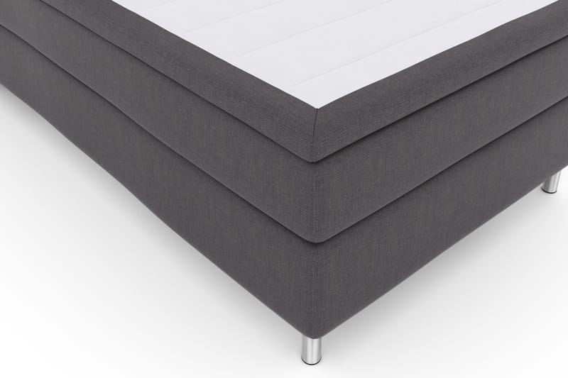 Select No 4 Komplett Sängpaket 120x200 Fast - Mörkgrå/Metall - Möbler - Sovrum - Sängar - Kontinentalsängar