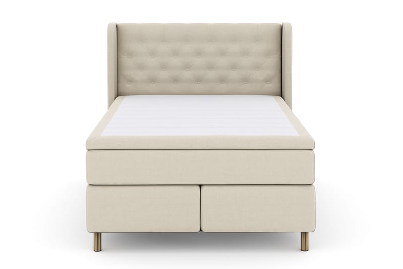 Select No 4 Komplett Sängpaket 140x200 Fast - Beige/Koppar - Möbler - Sovrum - Sängar - Kontinentalsängar